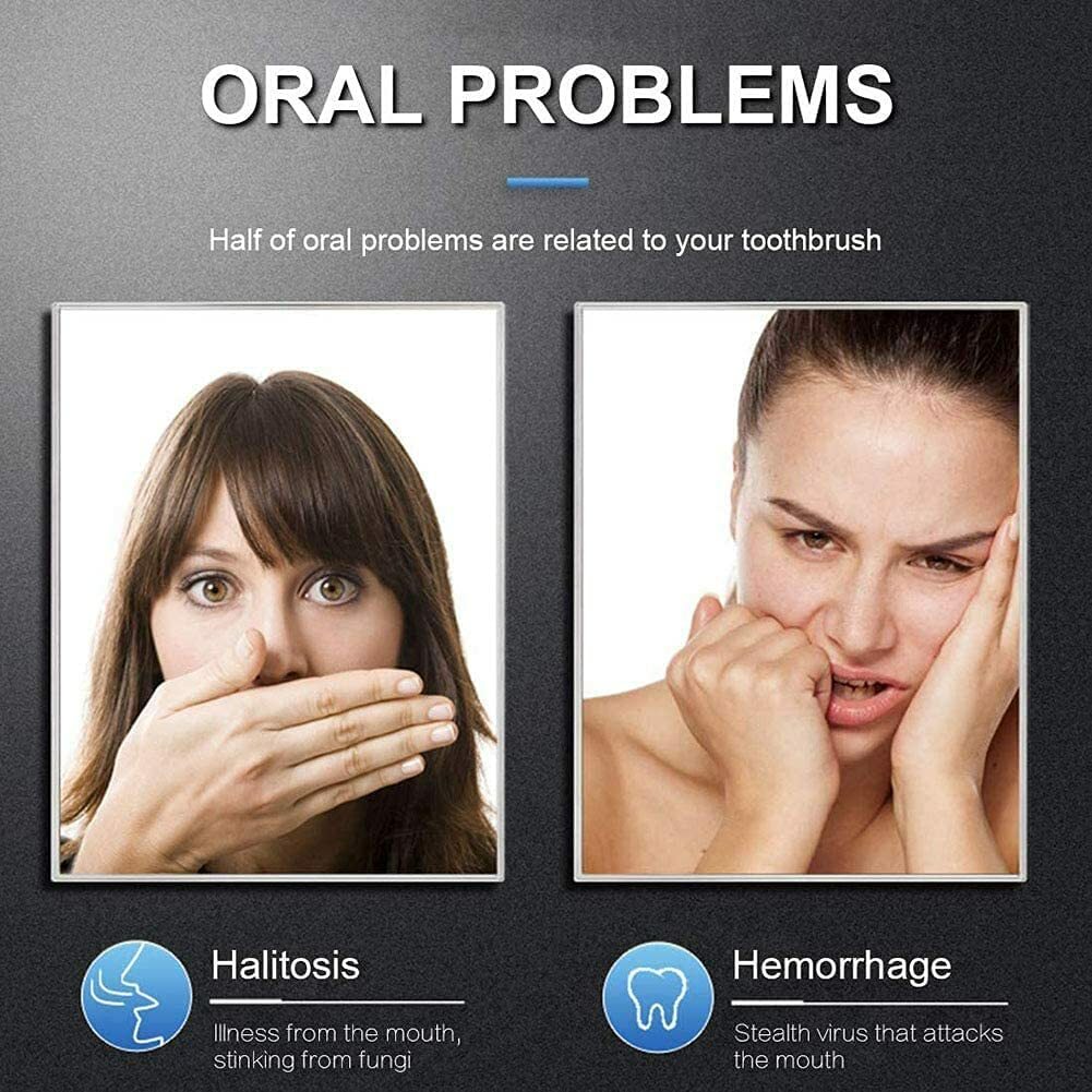 UV Toothbrush Sterilizer Solar Charging Electric Toothbrush Holder Wall