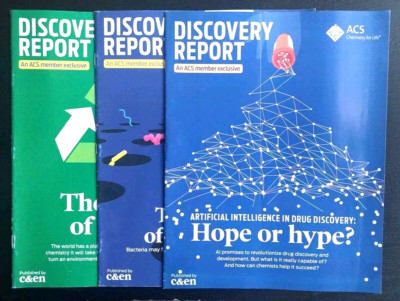 (3) DISCOVERY REPORT MAGAZINES PUBLISHED BY C&EN ACS CHEMISTRY FOR LIFE NO LABEL
