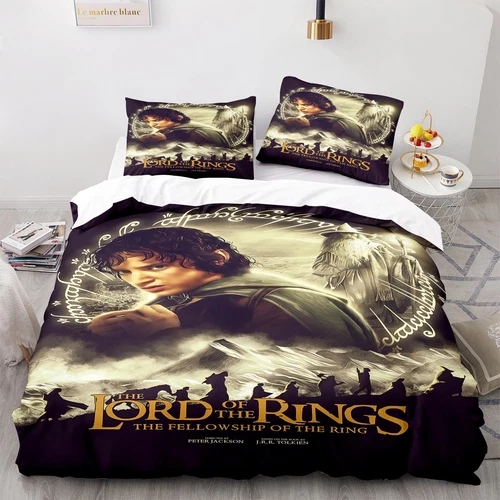 3D Der Herr der Ringe Bettwäsche Set 135x200 200x200 Bettbezug Set Kissenbezug - Bild 3 von 11