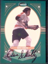 DAVE SCHULTZ  PHILADELPHIA FLYERS AUTHENTIC VINTAGE AUTOGRAPH /90  SP