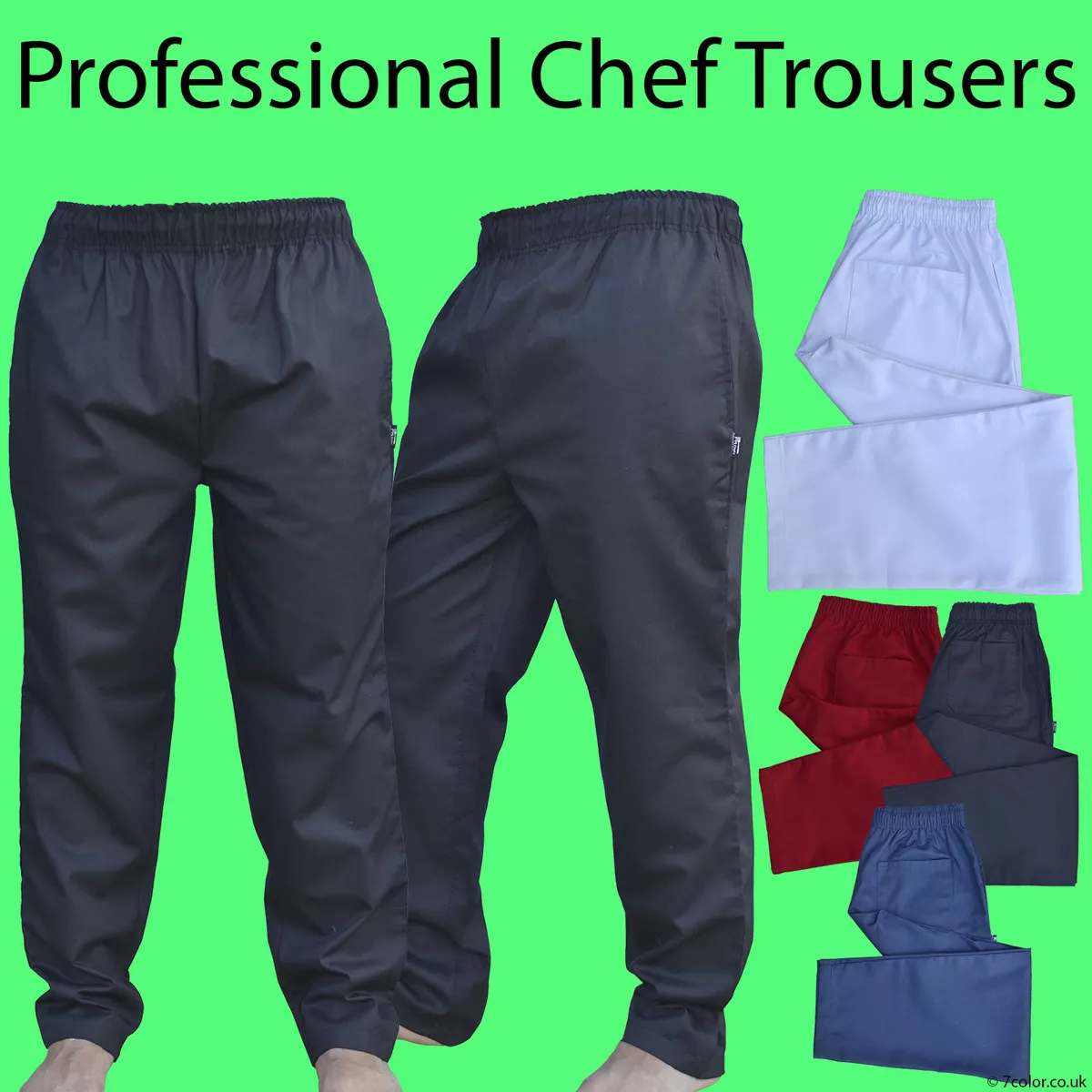 Coloured chef best sale trousers