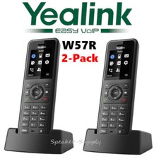 2 Yealink W57R Rugged DECT Handset Phone 1.8" Color Screen for W70B W80 W90