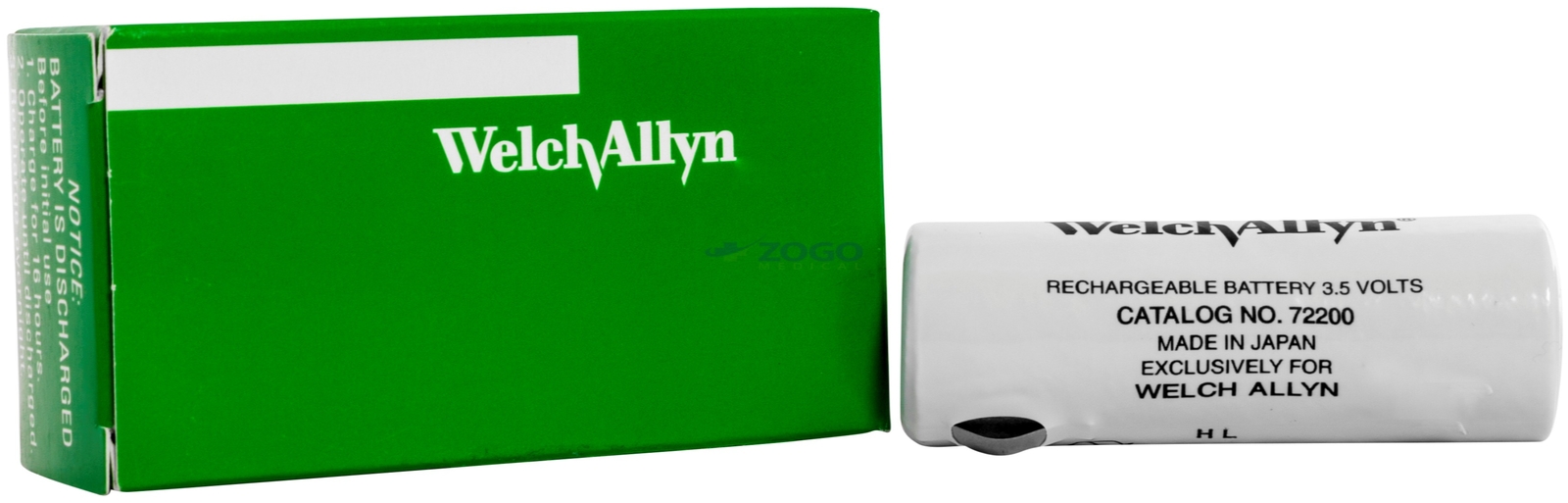 Welch Allyn Original 72200 NickelCadmium Rechargeable Battery New in