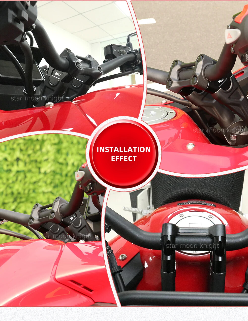 Motorcycle Handlebar Riser For Honda NX400 NX500 Handle Bar CNC Lift Mount