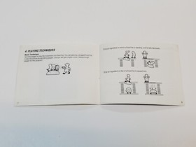 Burger Time Authentic Original NES Nintendo Manual Only *Creasing