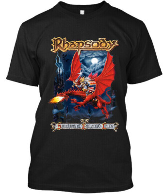 NEW Rhapsody of Fire Symphony of Enchanted Lands Italy Power Music T-Shirt S-5XL
