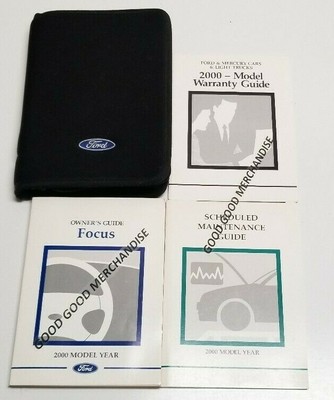 2000 Ford Focus Owners Manual Zts Se Lx Zx3 Sony Limited Edit Sedan Hatchback Ebay