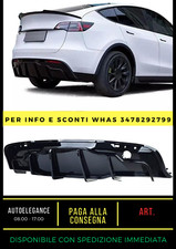 💎Glänzend schwarzer Diffusor passend für Tesla Model Y ab 2019💎