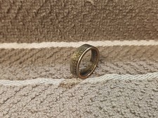North Datoka Handcrafted Washington Quarters coin ring, size 8 2006