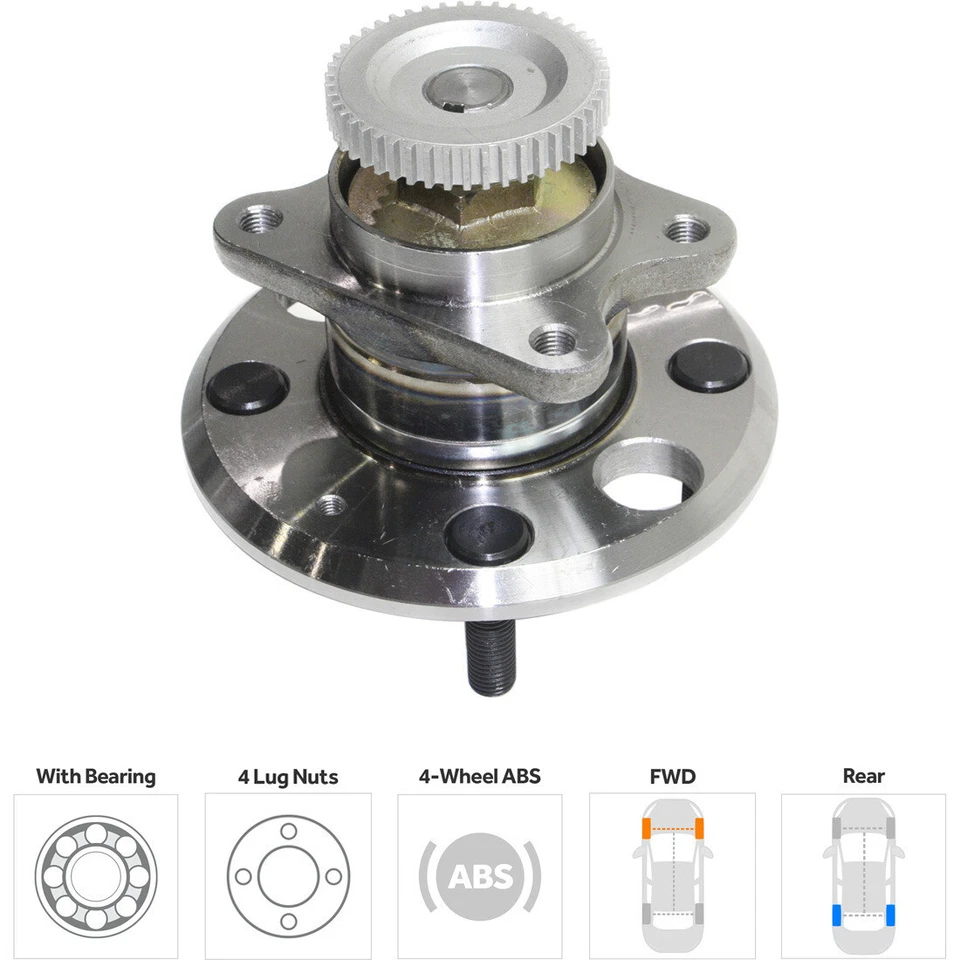 Kit de buje de rueda para Hyundai Sonata Kia Optima Magentis 1999-2006 Foto 2 de 4