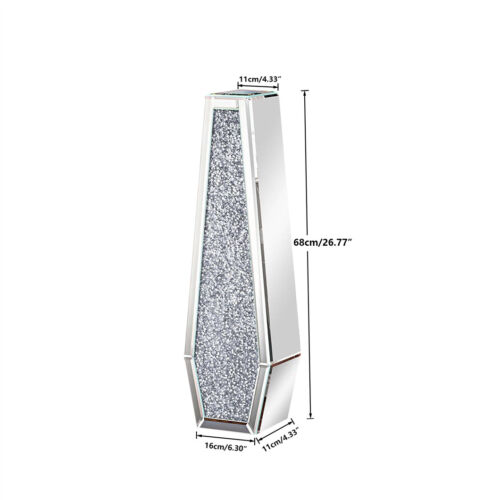 Groß Blumenvase Höhe 68 cm Funkelnde Verspiegelte Kristallvase Vase, Wohnzimmer - Bild 17 von 26