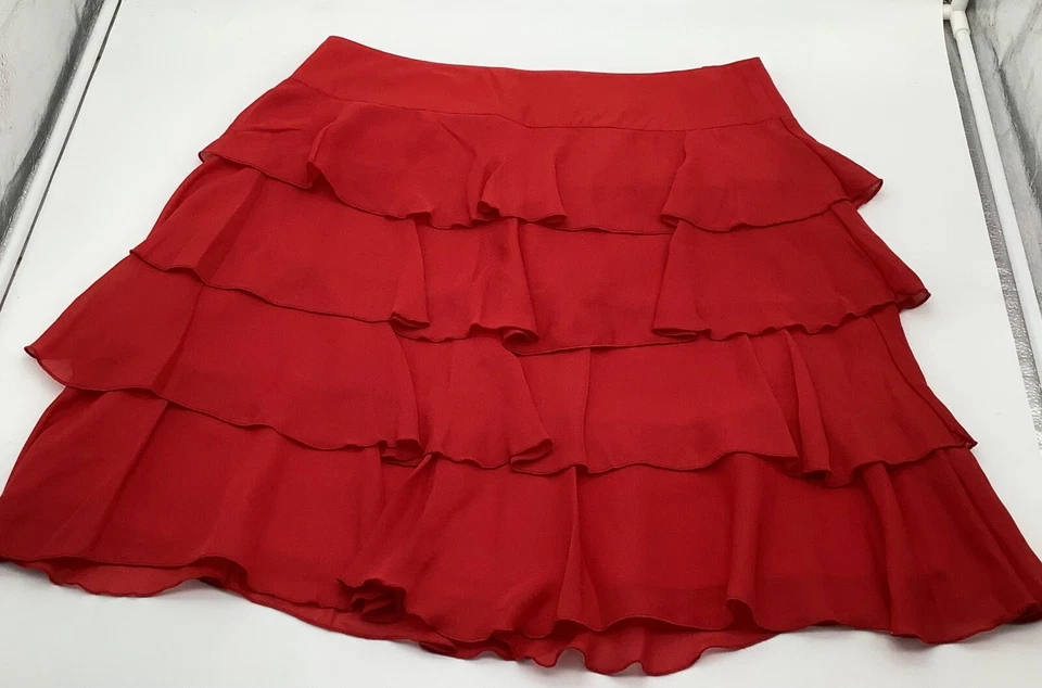 Alba Moda Rock Volantrock Gr. 42 rot Neu mit Etikett - Bild 2 von 4