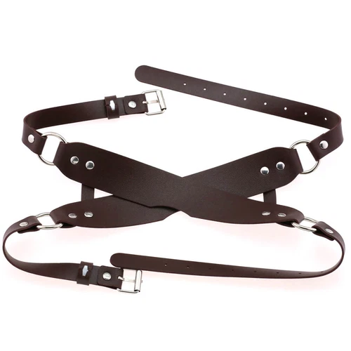 New Fashion Party Costume Club Accessories Gothic Punk Blindfold Leather Eyemask - Picture 16 of 23