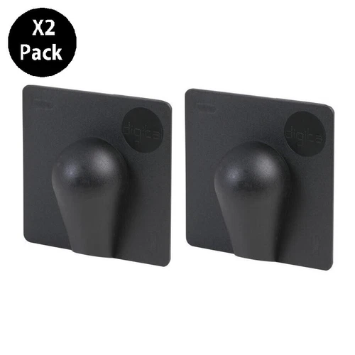 2 x  Black Brick Buster Plate Cable Wall Entry Tidy Cover Satellite Coaxial