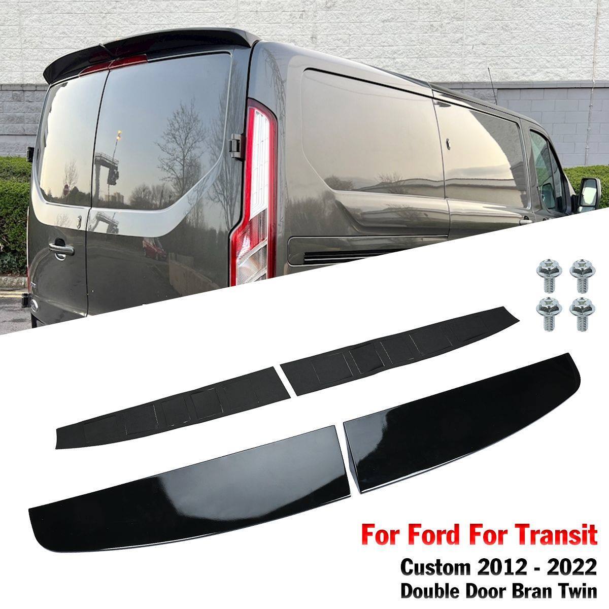 REAR TWIN BARN DOOR ROOF SPOILER WINGS FOR TRANSIT CUSTOM 20122022