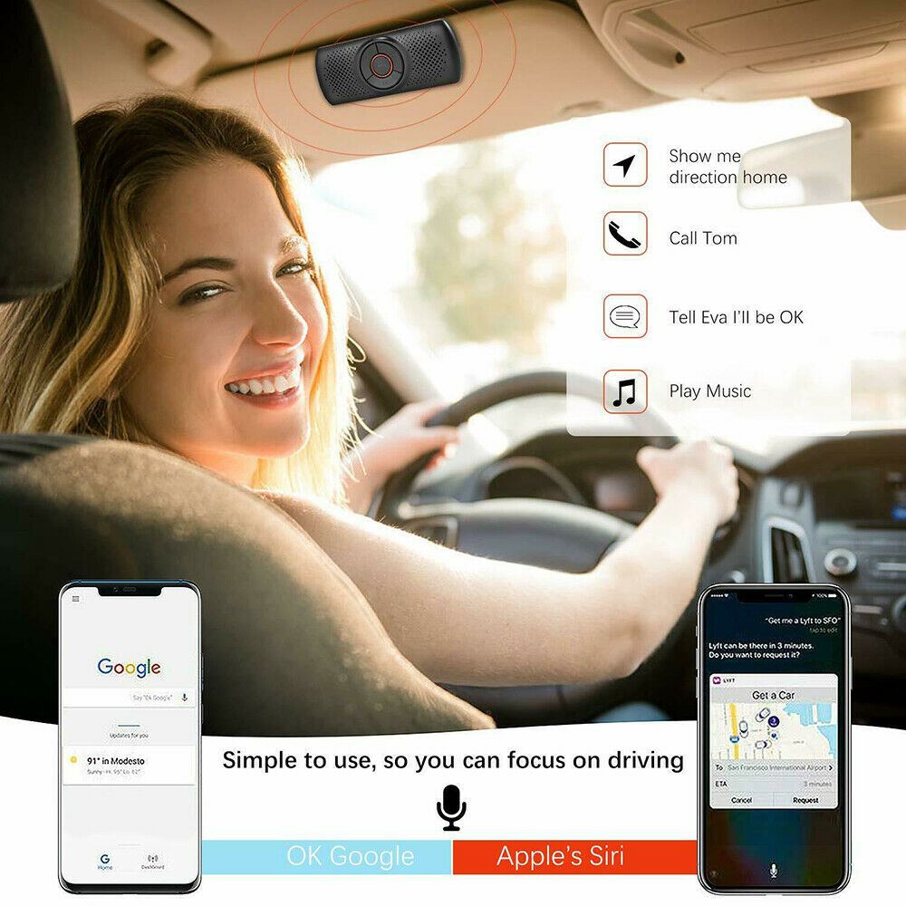 Speaker In The Car, Hands Free With Bluetooth 5.0 Automatic