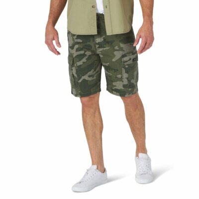 wrangler white camo cargo shorts
