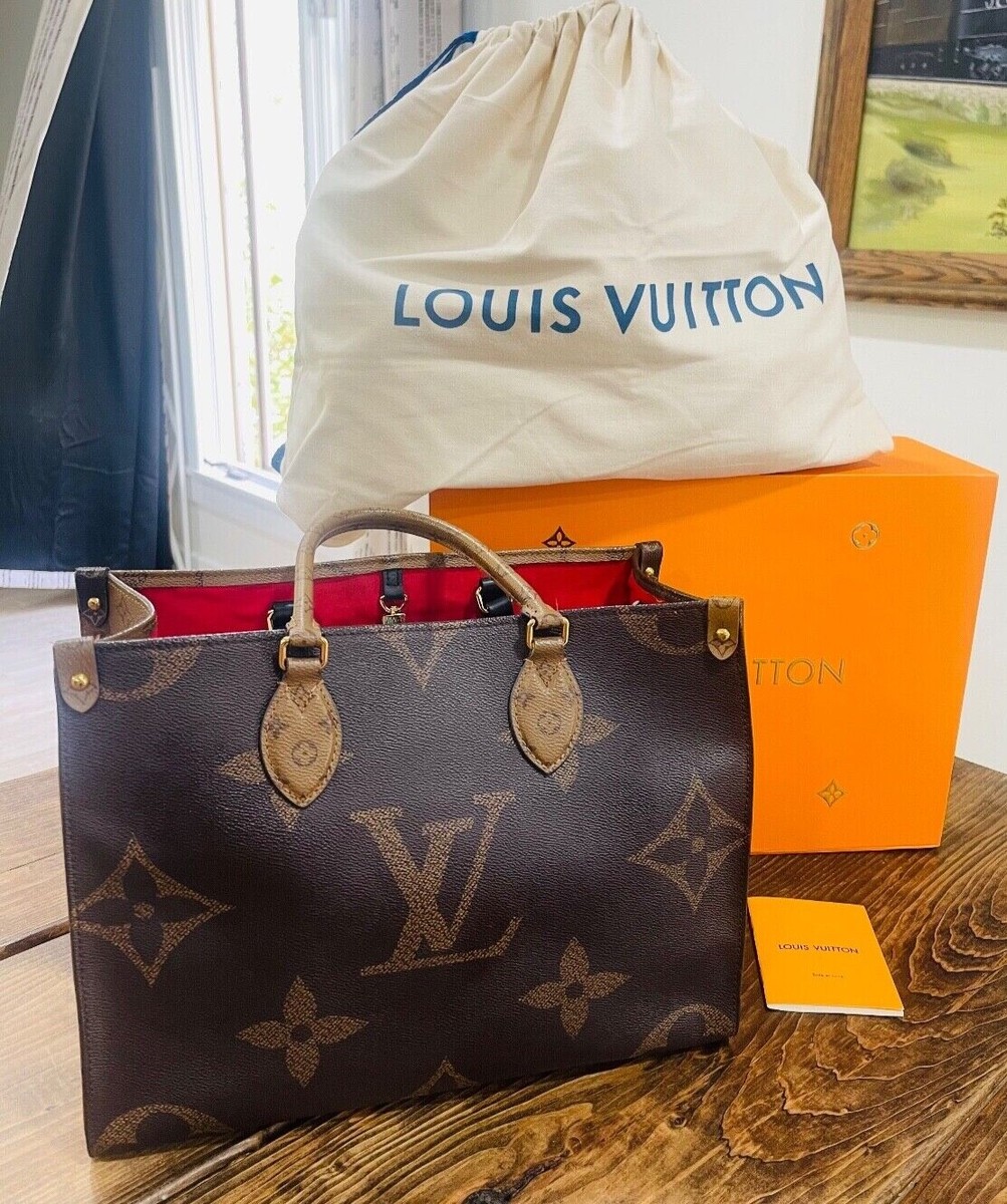 残少! SALE! Louis Vuitton ルイ・ヴィトン ONTHEGOトートバッグ Louis Vuitton handbag - OnTheGo MM - Authentic - Brown