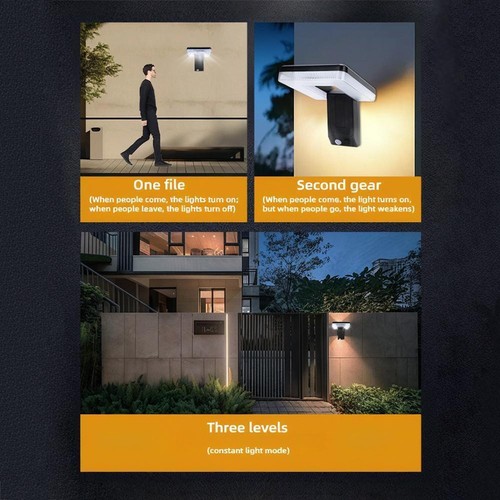 Foldable LED Solar Light Outdoor Wall Lamp Motion Sensor Light Street X2B7 Y6Z4 - Picture 11 of 17