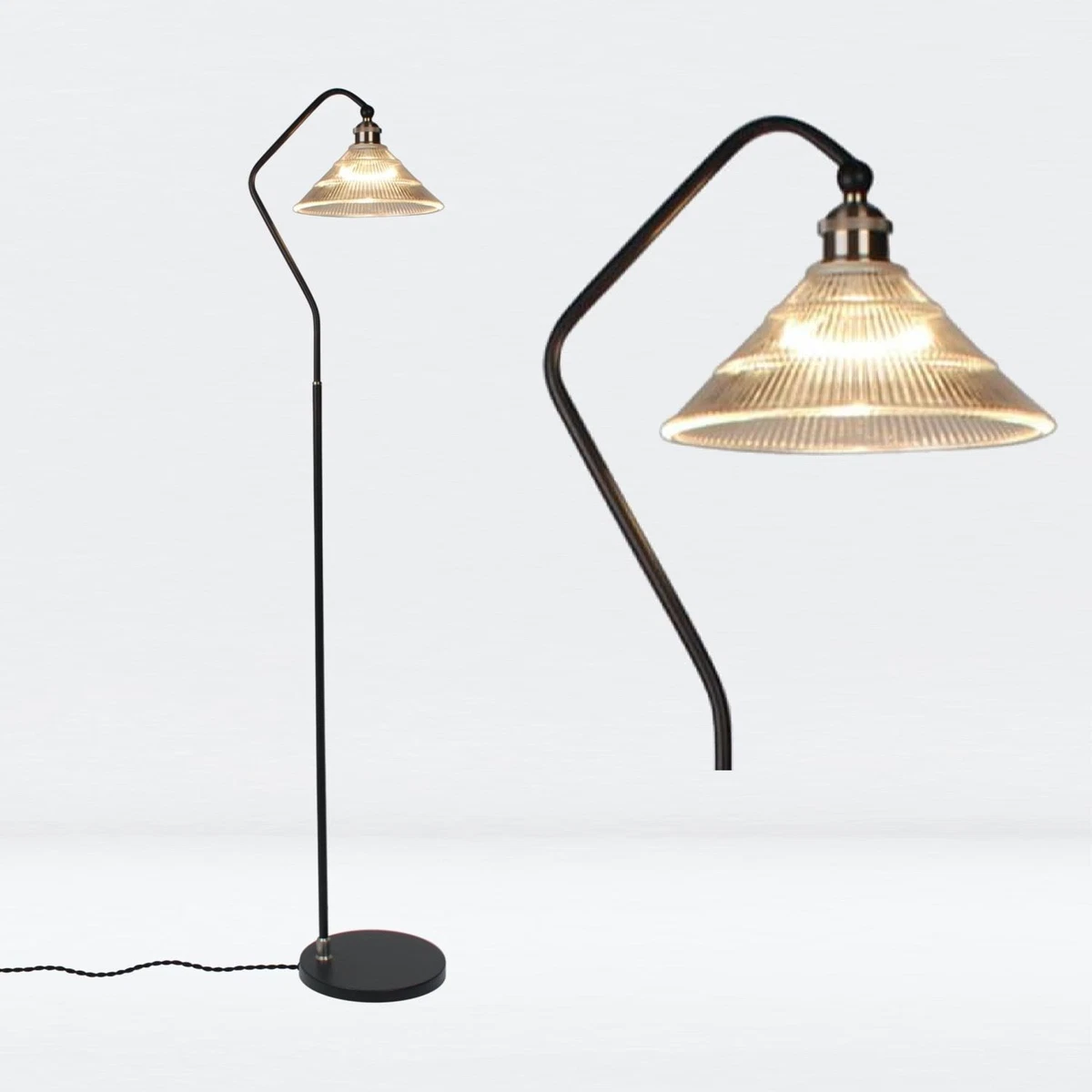 Black glass shade deals