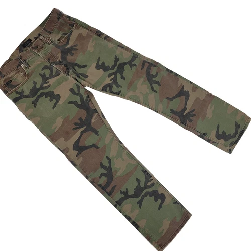 Polo Ralph Lauren Varick Slim Straight Camo Jeans Sz 32 x 30 Camouflage Denim