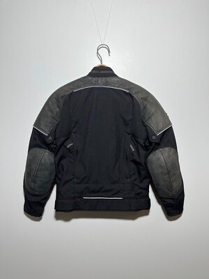 Blouson Moto Cuir Kawasaki Hein Gericke Homme 38 Noir Rouge Argent - Neuf