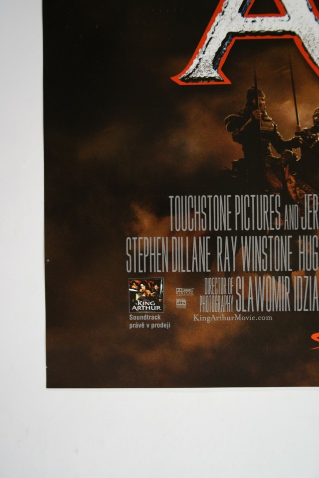 KING ARTHUR 22x33 Original Czech movie poster 2004 CLIVE OWEN, KEIRA ...