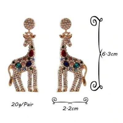 Zara Exquisite Giraffe Design Earrings 🔥😍 | eBay display picture 1