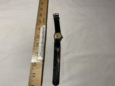 1950's Watch Hopalong Cassidy Good Luck From Hoppy Works US Time Leather Band