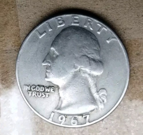 1967 US Quarter. No Mint Mark With Date And Letters On Rim, Error Coin. - Picture 2 of 4