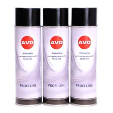 Unterbodenschutz Spray Bitumen 3x500ml elastisch Antidr&ouml;hn UBS AVO A100305