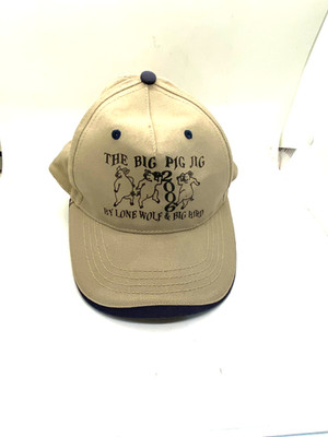 Vintage Tan ''The Big Pig Jig 2006 by Lone Wolf & Big Bird'' baseball cap