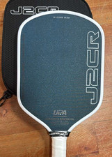HONOLULU J2CR Pickleball Paddle Crystal Blue Grit 16mm Hybrid 8.1 oz 5.5" Handle