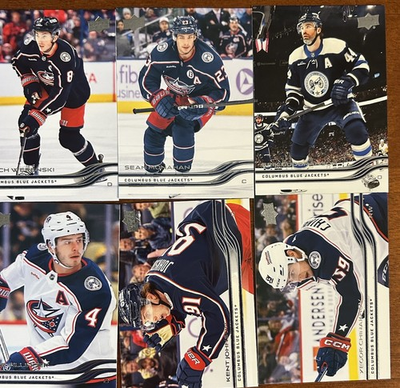 #ad Columbus Blue Jackets 2025 26 UD Series 1 Team Set 6 Cards $3.49