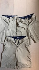 LOT of 3 French Toast Boys Performance Uniform shorts, Beige Khaki size 14