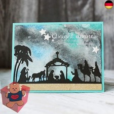 Krippen-Stanzformen f&uuml;r Kartenherstellung, Krippenform, Stanzschablonen f&uuml;r DIY,