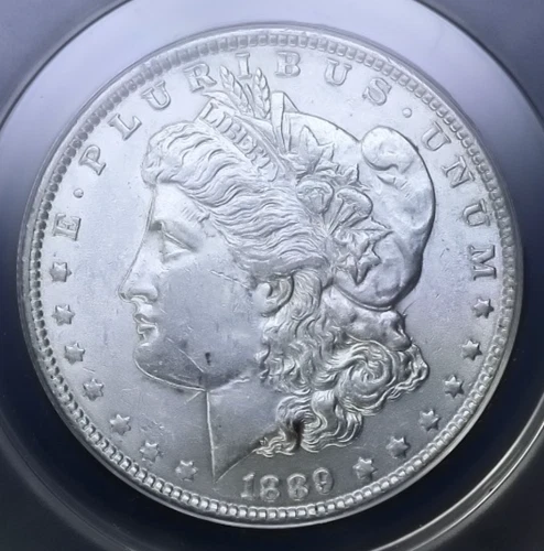 1889 Morgan Silver Dollar AU55
