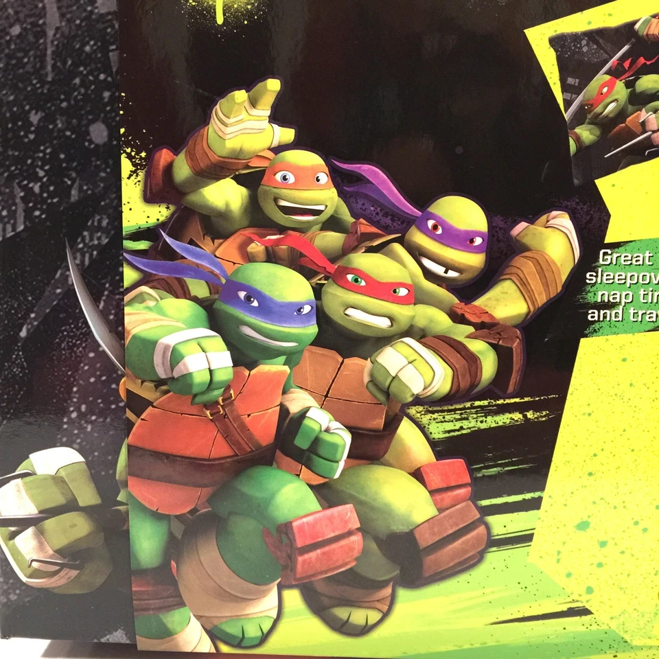 Bolso de Dormir Nickelodeon Teenage Mutant Ninja Turtles 30x54 pulgadas Almohada 12x24 pulgadas Nuevo Foto 3 de 4