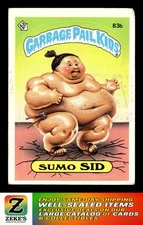 1985 Topps Garbage Pail Kids Series 2 #83b Sumo Sid