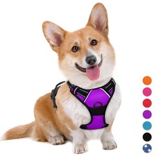 BARKBAY No Pull Dog Harness Large Step in Reflective Dog Harness wi... Fast Ship