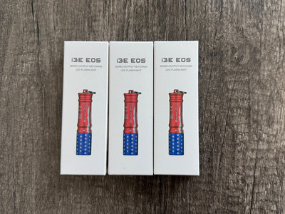 Set of 3 - Olight i3E EOS Stars & Stripes Edition - All New in Box/Unopened