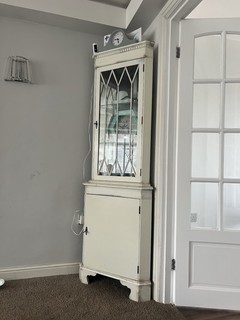 Antique Corner Shelf Unit Cabinet Upcycled Shabby Chic home furniture storage