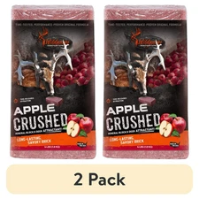 (2 pack) Wildgame Innovations Apple Crushed Deer Attractant Salt Block, 4 lbs