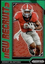 KENNY MCINTOSH 2023 PRIZM DRAFT PICKS NEW RECRUITS GREEN PRIZM RC BULLDOGS HY2