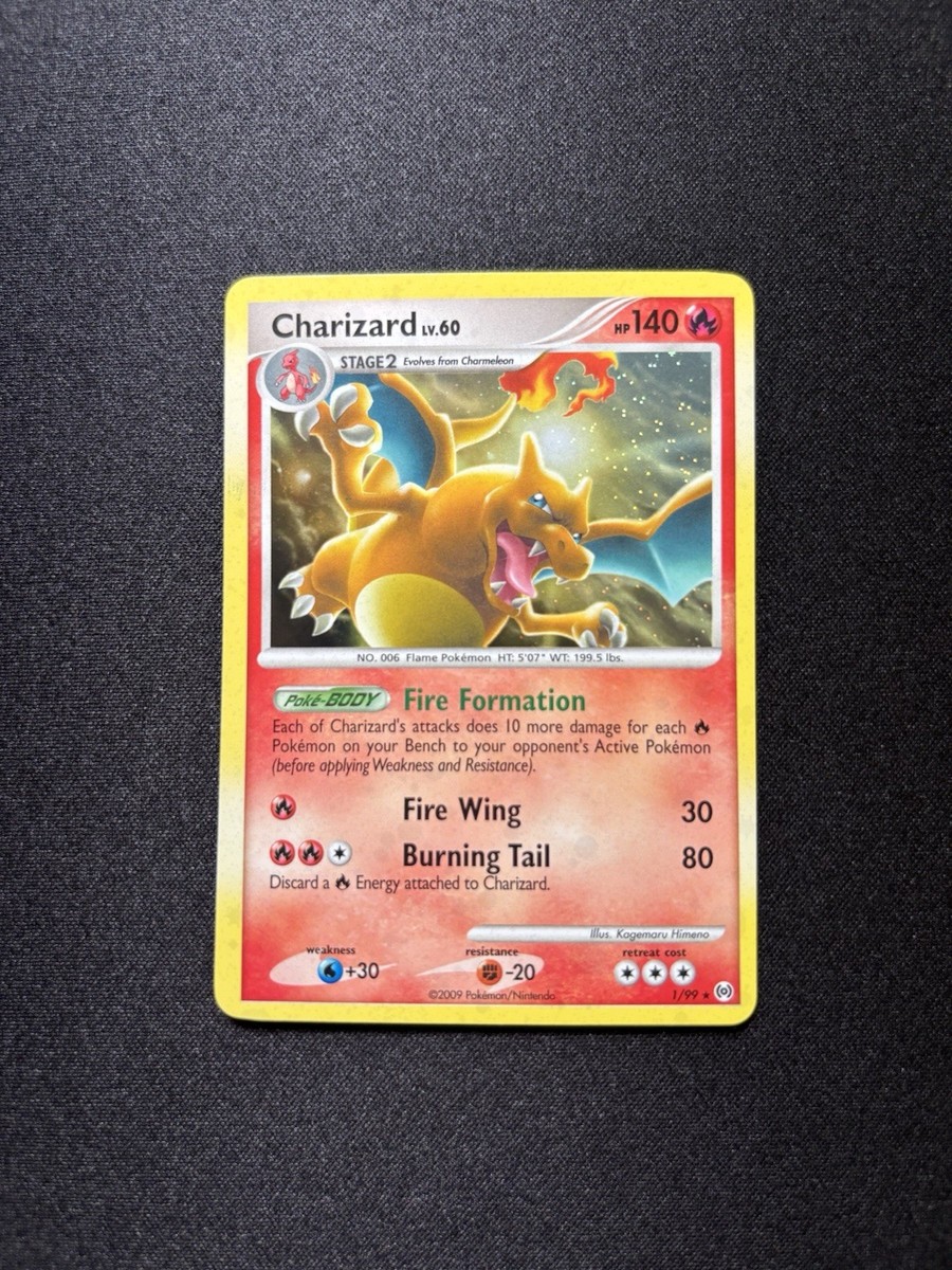NM-* Charizard 1/99 Arceus Holo Rare Pokemon TCG Card Cosmos Set