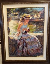 Vladimir Volegov, Sunday In The Park Painting. Signed AP 4/20