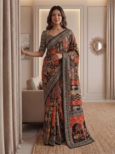 Saree Blouse Bollywood Party Wear Indian Pakistani New Sari Wedding Designer