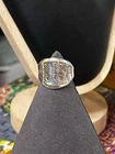 Vintage Engraved Sterling Silver 925 Graduated Band Ring Size 6.5