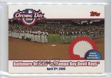 2006 Topps Opening Day Relics Baltimore Orioles vs Tampa Bay Devil Rays 1f1