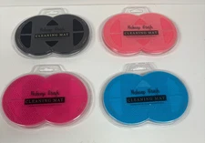 Silicone Make Up Brush Cleaning Pad Mat w/Suction Cups 7" x 4" Choose Color NIB